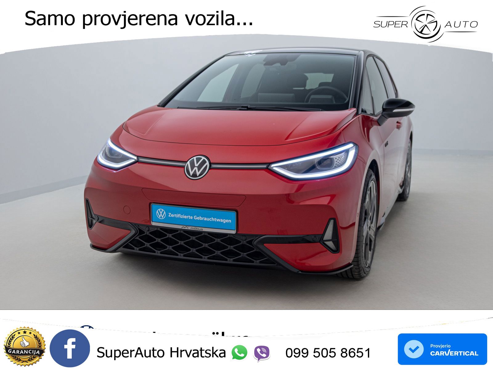 Volkswagen ID.3 GTX 84 kWh (286 KS) LED+GR SJED+ACC