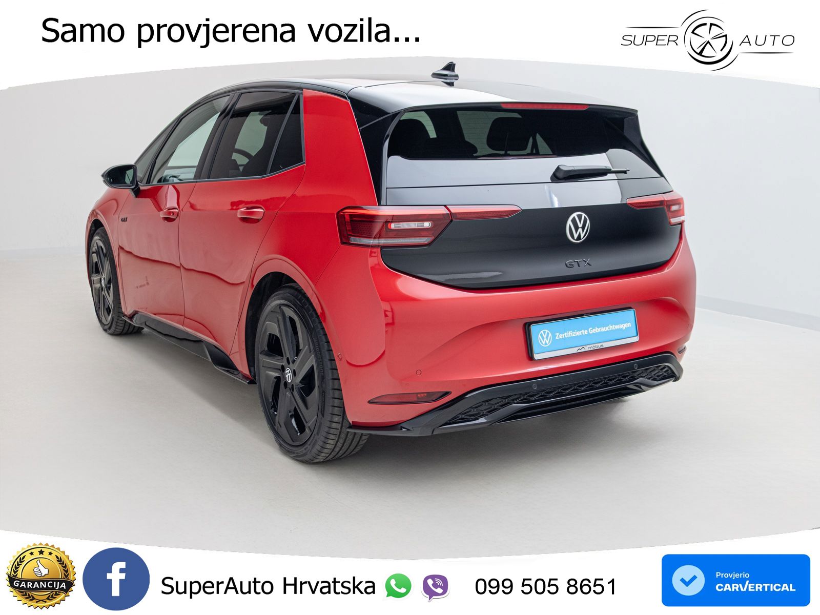 Volkswagen ID.3 GTX 84 kWh (286 KS) LED+GR SJED+ACC