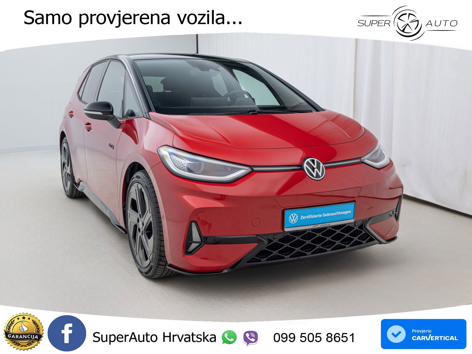Volkswagen ID.3 GTX 84 kWh (286 KS) LED+GR SJED+ACC