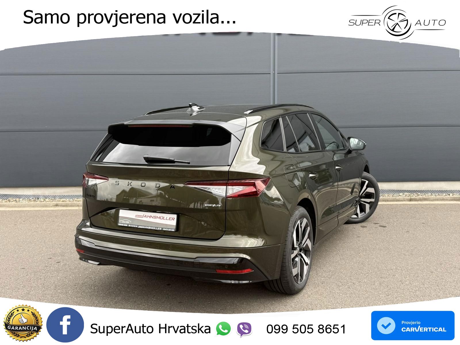 Škoda Enyaq 85 82 kWh (286 KS) SportLine LED+GR SJED+ACC