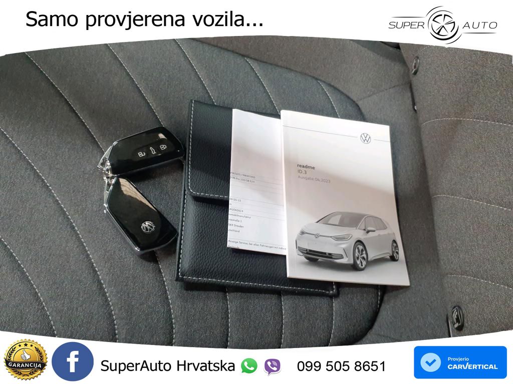Volkswagen ID.3 Pro 62 kWh (204 KS) LED+GR SJED+ACC