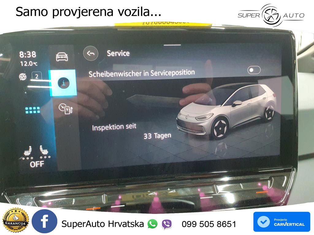 Volkswagen ID.3 Pro 62 kWh (204 KS) LED+GR SJED+ACC