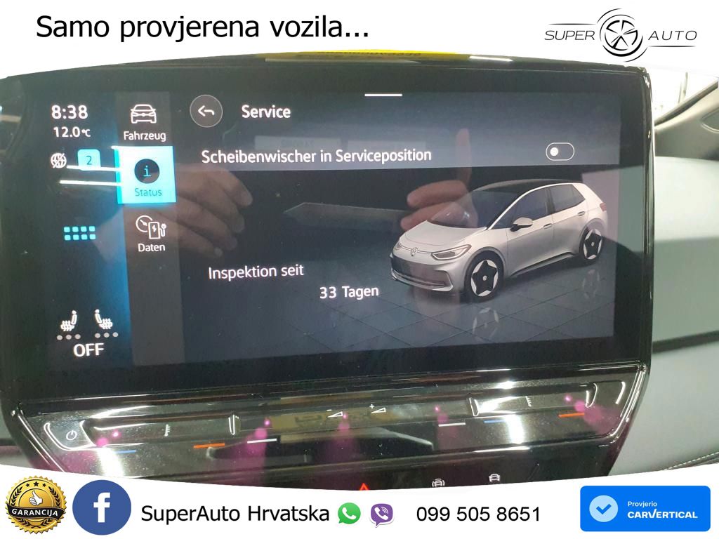 Volkswagen ID.3 Pro 62 kWh (204 KS) LED+GR SJED+ACC