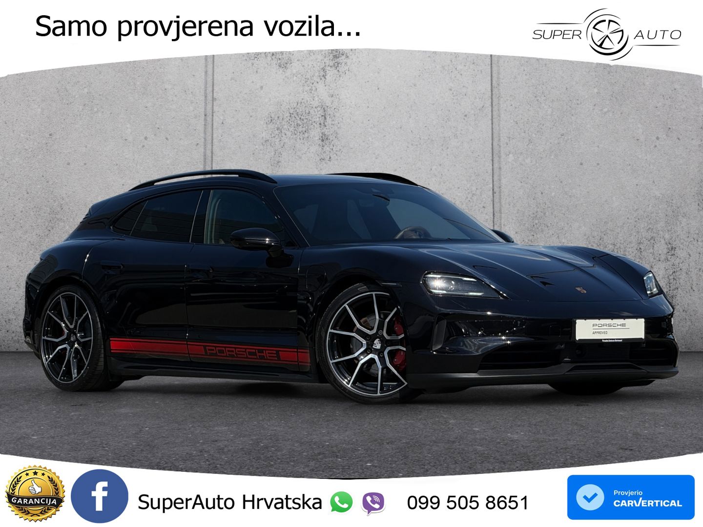 Porsche Taycan Sport Turismo 4S 105 kWh (598 KS)