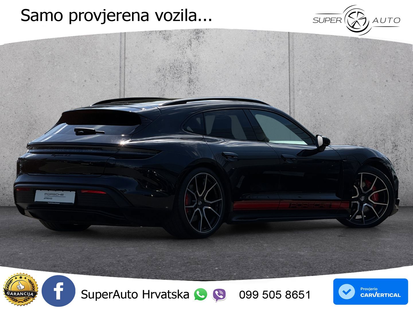 Porsche Taycan Sport Turismo 4S 105 kWh (598 KS)