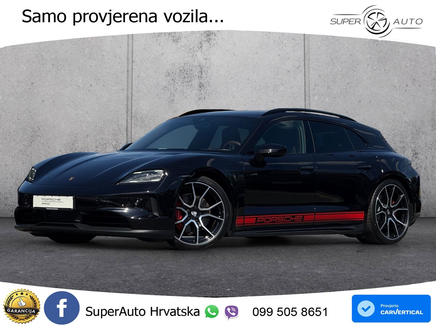 Porsche Taycan Sport Turismo 4S 105 kWh (598 KS)