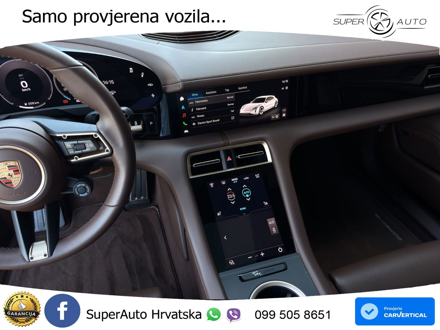 Porsche Taycan Sport Turismo 4S 105 kWh (598 KS)