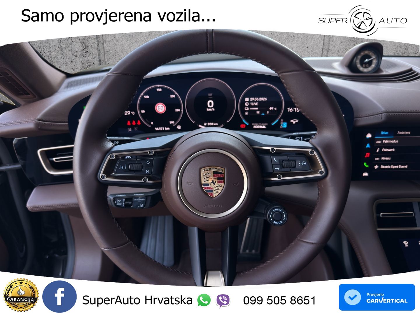 Porsche Taycan Sport Turismo 4S 105 kWh (598 KS)