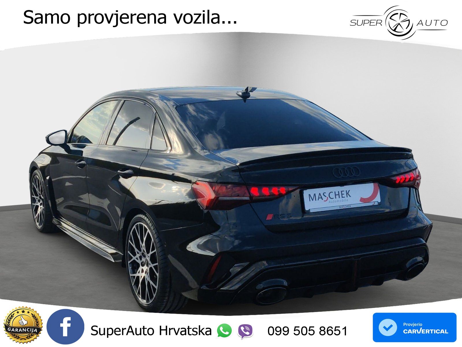 Audi RS3 Sedan 2.5 TFSI (400 KS) quattro S tronic LED+GR SJED+ACC