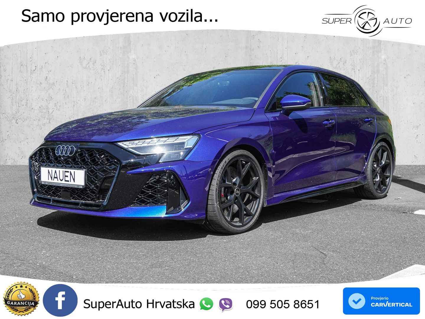 Audi RS3 Sedan 2.5 TFSI (400 KS) quattro S tronic LED+GR SJED+ACC
