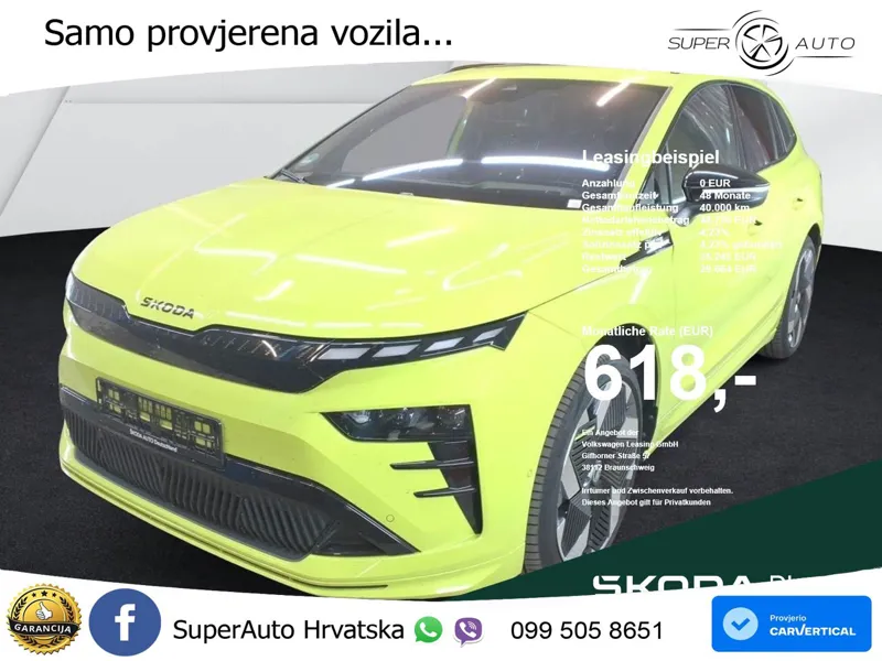 Škoda Enyaq iV RS 82 kWh (340 KS) AWD LED+GR SJED+ACC