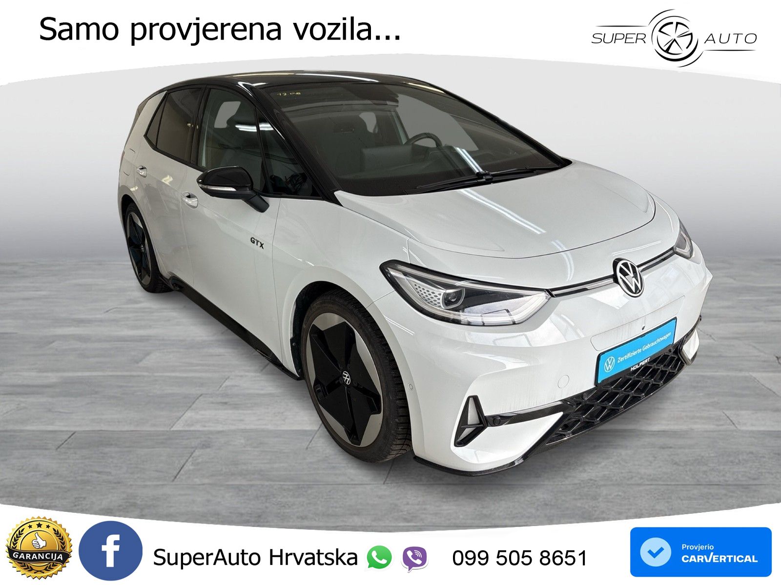 Volkswagen ID.3 GTX Performance 84 kWh (326 KS) LED+GR SJED+ACC