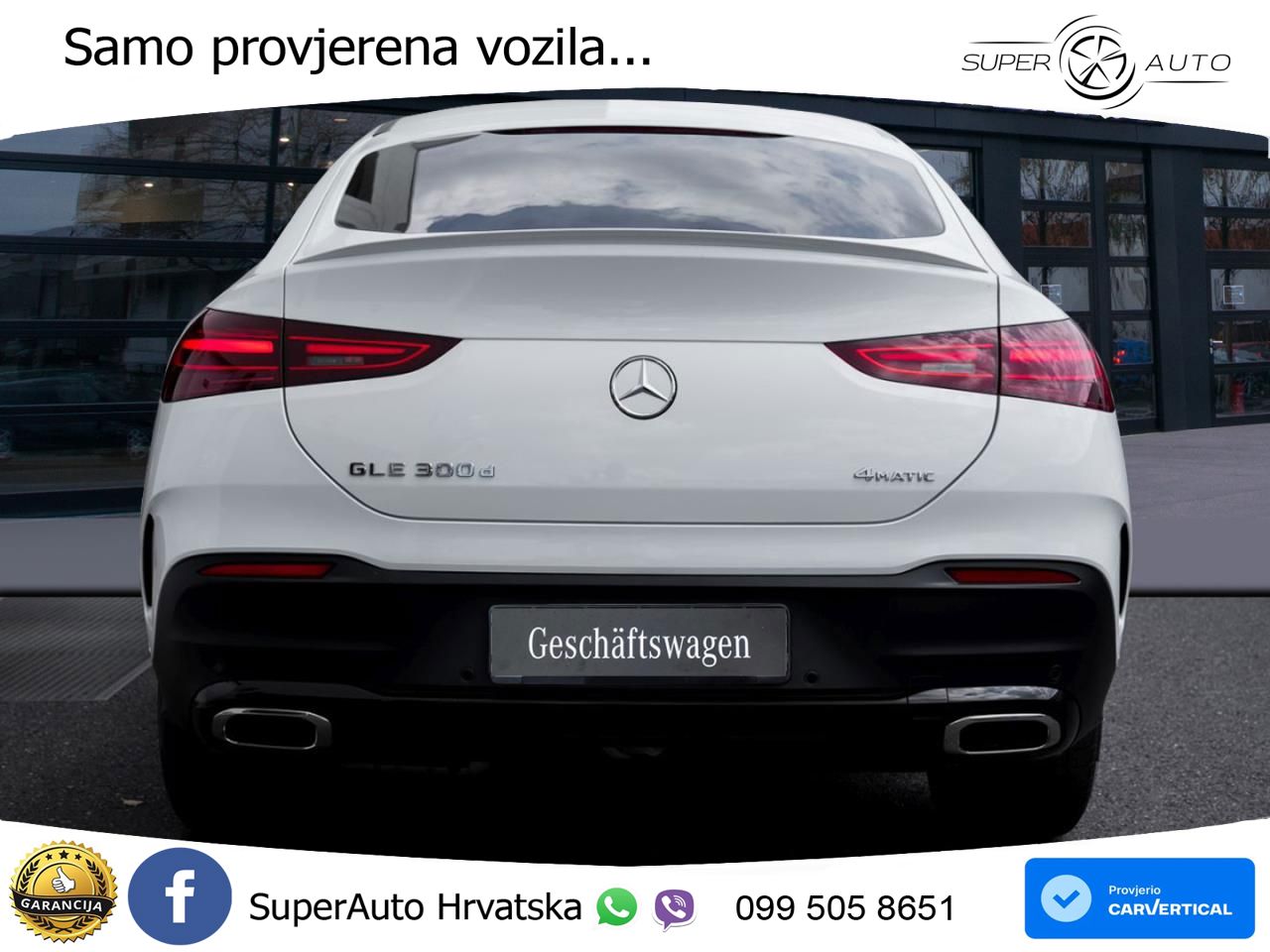 Mercedes GLE Coupe 300d (269 ks) EQ Boost 4MATIC 9G-TRONIC AMG LED+GR SJED+ACC