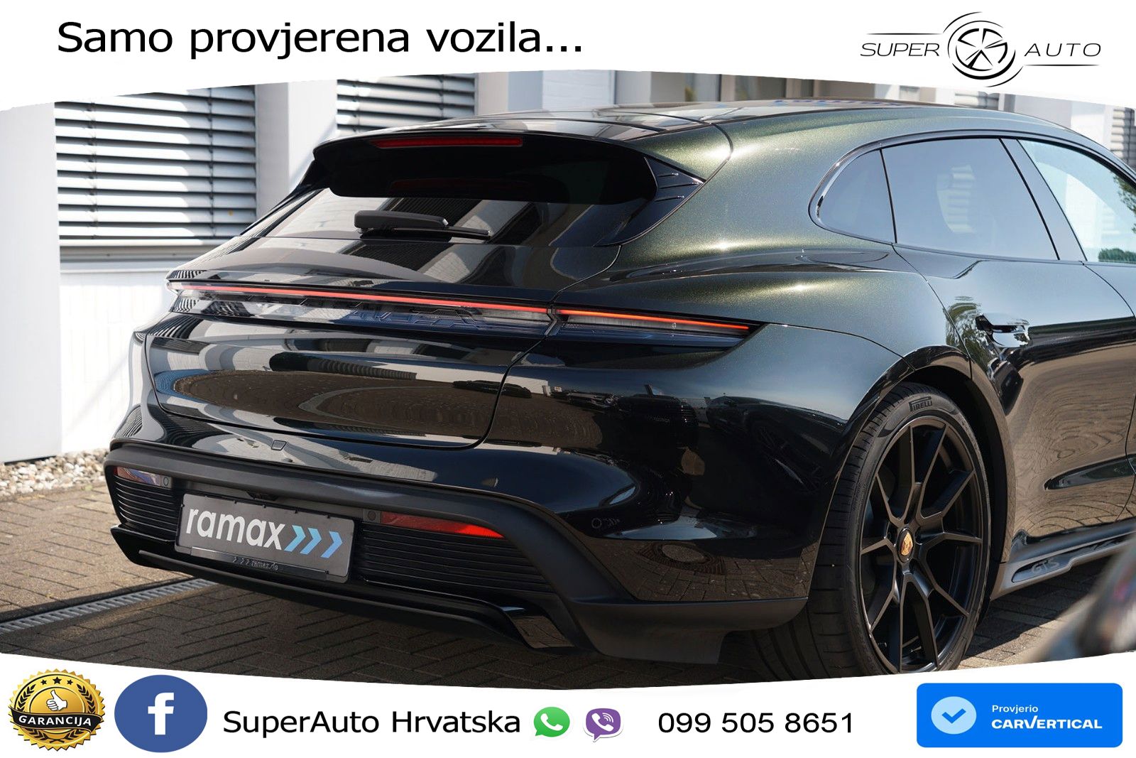 Porsche Taycan Sport Turismo GTS Performance Plus 93.4 kWh (598 KS)