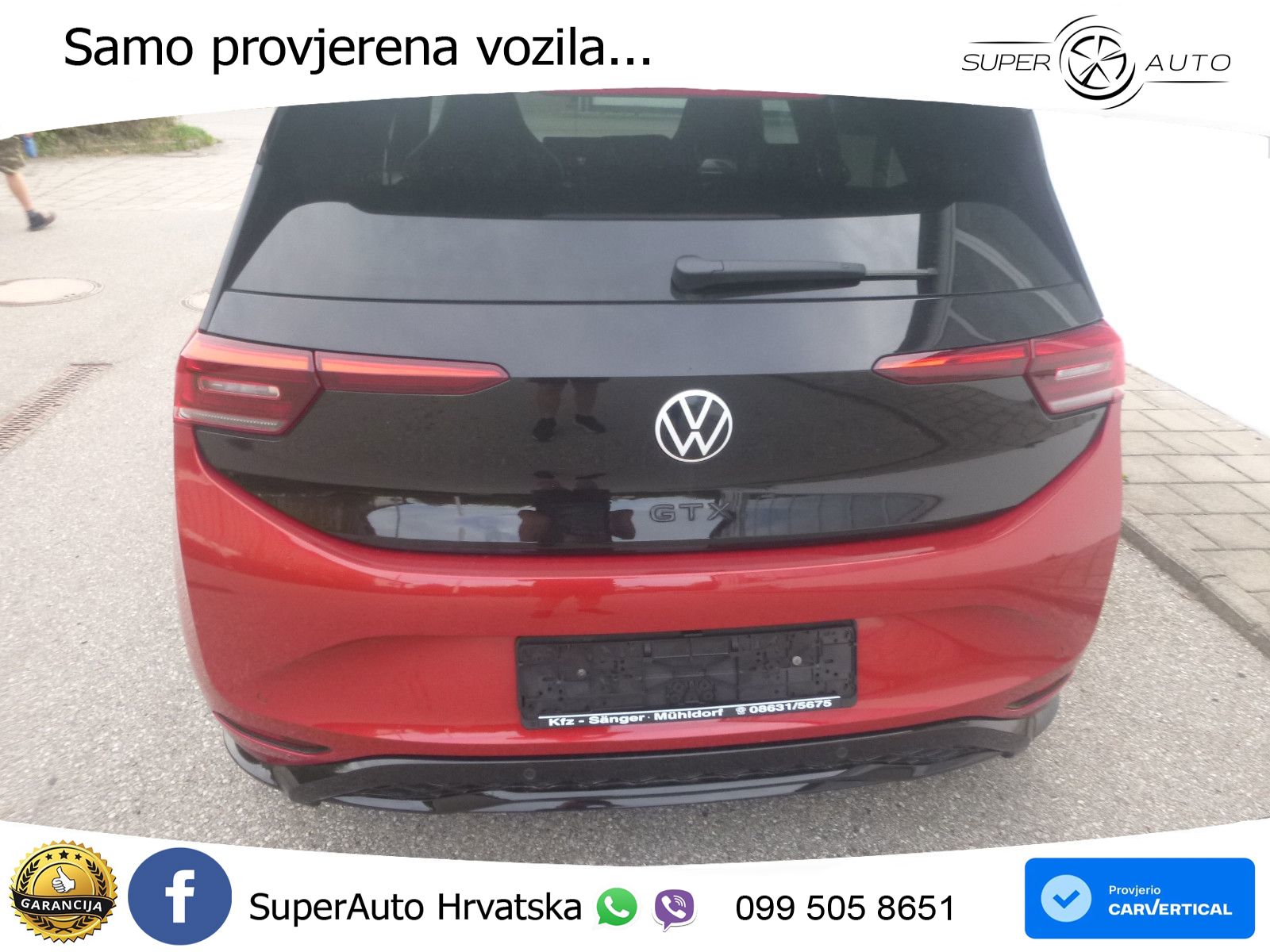 Volkswagen ID.3 GTX Performance 84 kWh (326 KS) LED+GR SJED+ACC