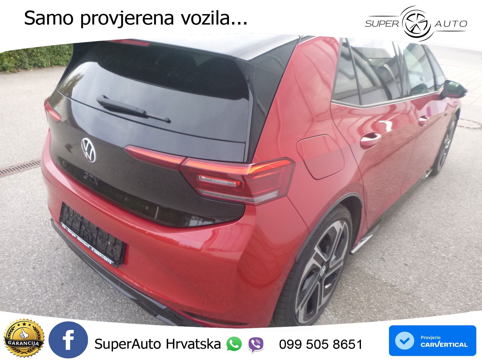 Volkswagen ID.3 GTX Performance 84 kWh (326 KS) LED+GR SJED+ACC