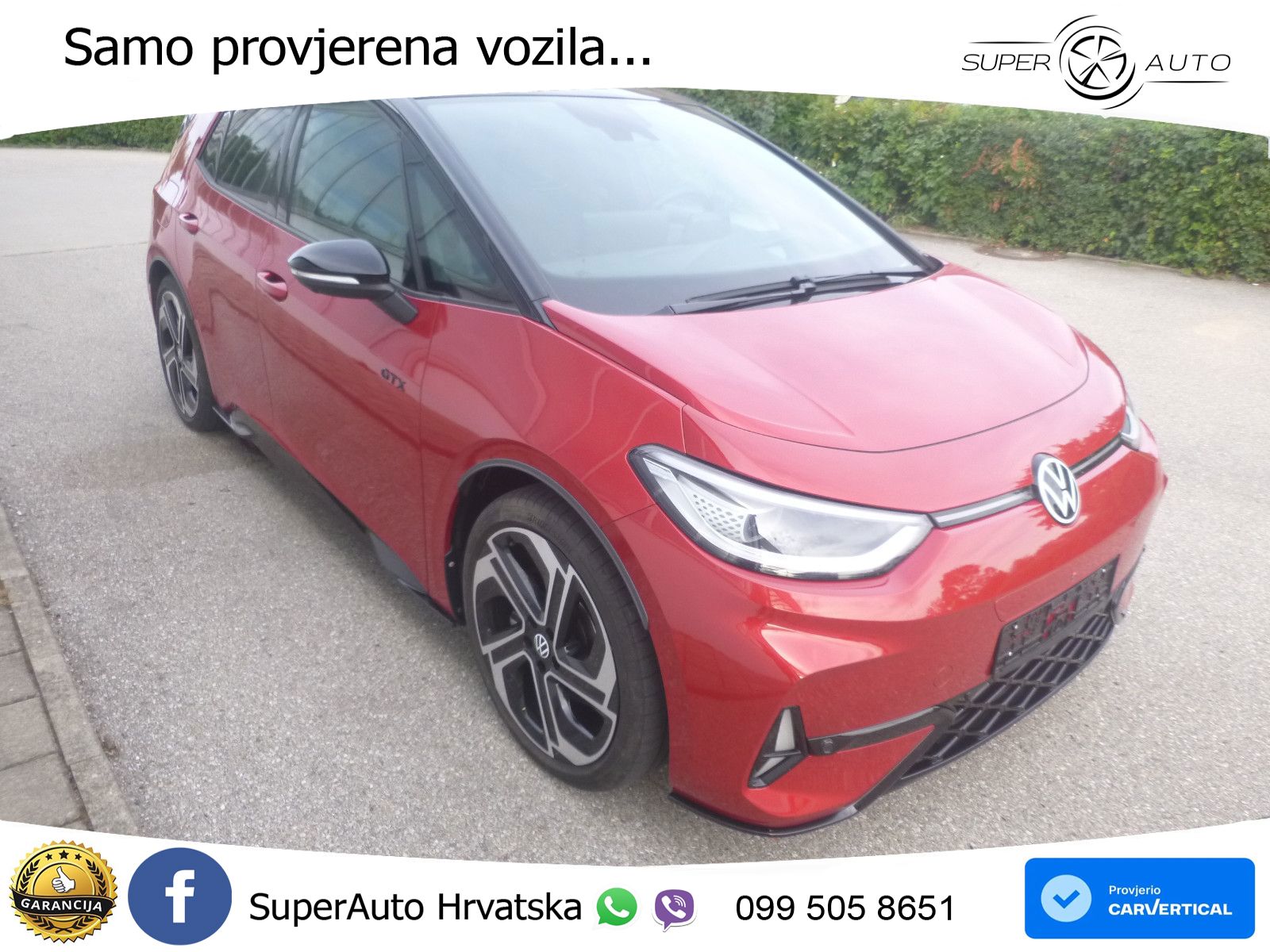Volkswagen ID.3 GTX Performance 84 kWh (326 KS) LED+GR SJED+ACC