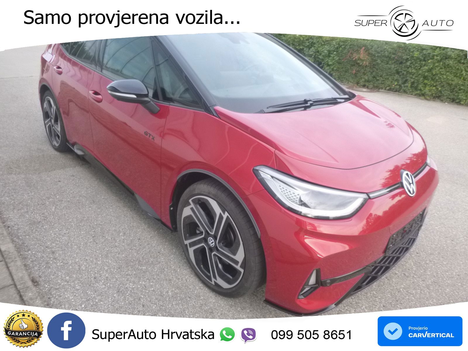 Volkswagen ID.3 GTX Performance 84 kWh (326 KS) LED+GR SJED+ACC