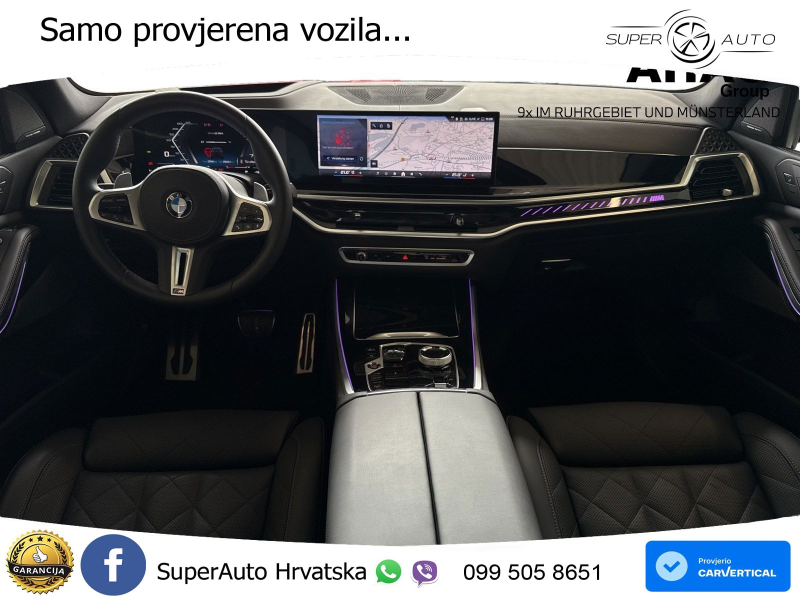 BMW X5 M60i V8 (530 KS) xDrive Steptronic ZRAČNI+ACC+GR SJED+KAM+PANO