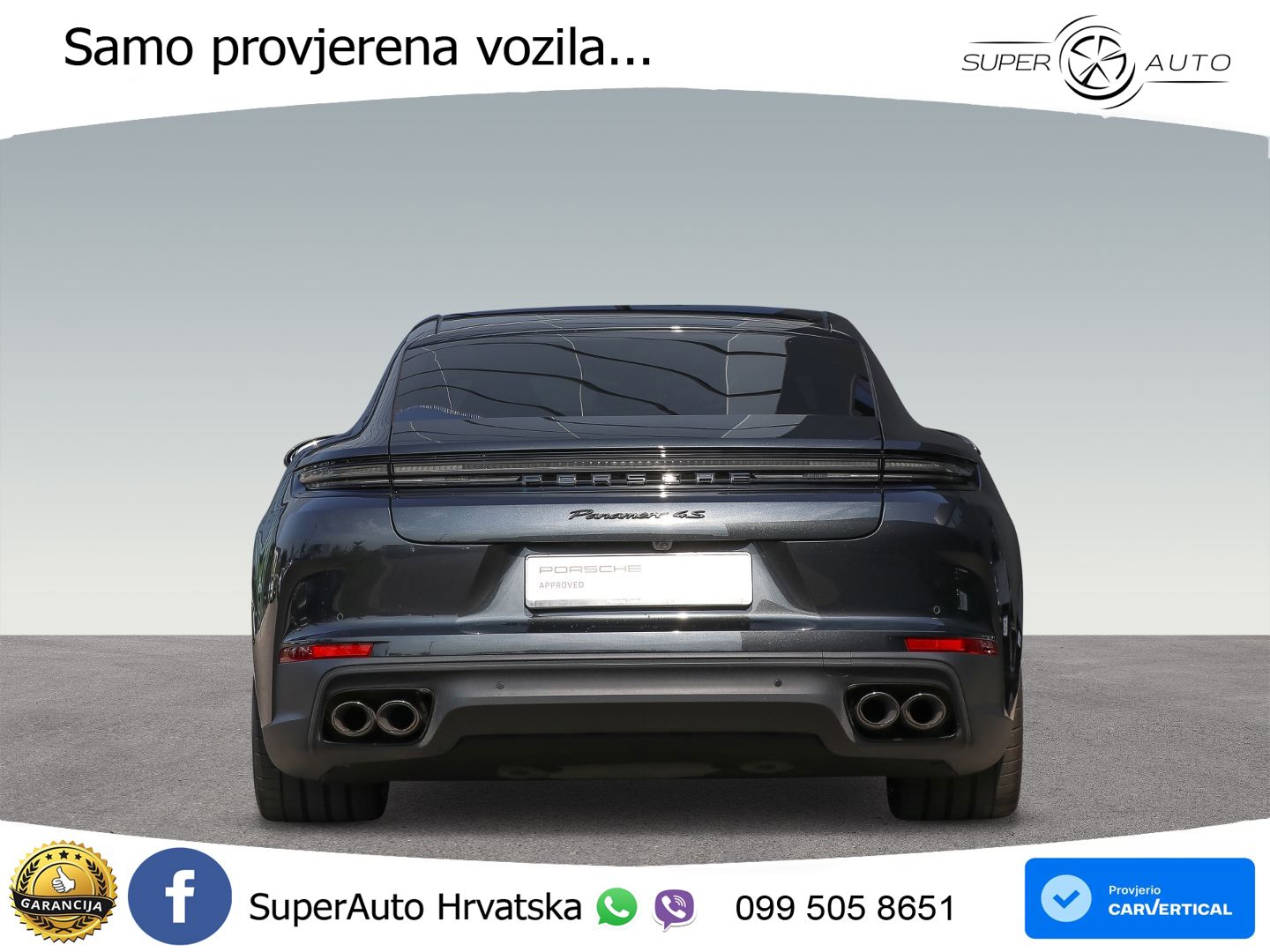 Porsche Panamera 4S 2.9 V6 (544 KS) E-Hybrid PDK ACC+HEAD+4xGR SJED+360+PANO
