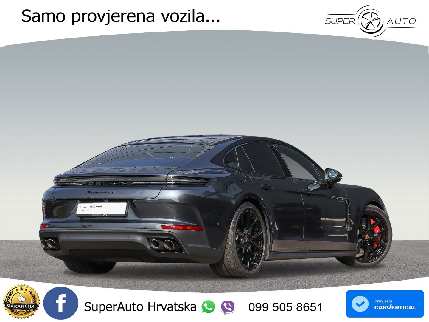 Porsche Panamera 4S 2.9 V6 (544 KS) E-Hybrid PDK ACC+HEAD+4xGR SJED+360+PANO