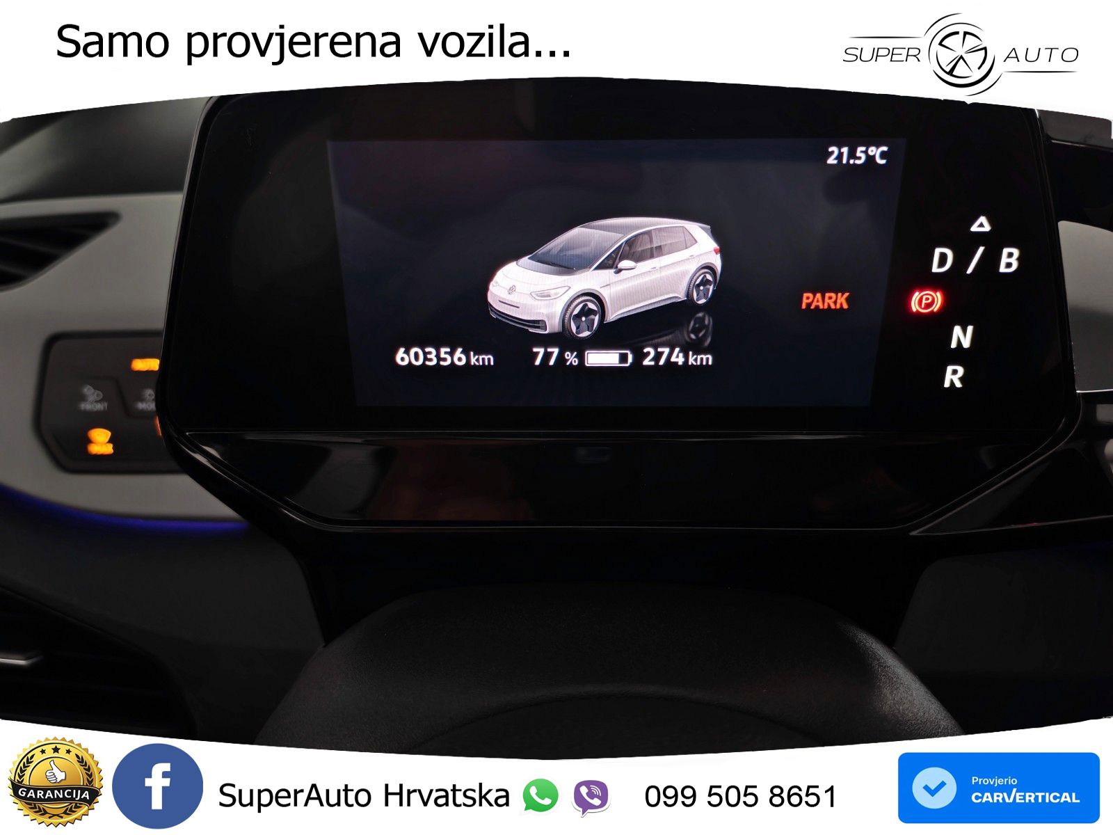 Volkswagen ID.3 Pro Performance 62 kWh (204 KS) LED+GR SJED+ACC