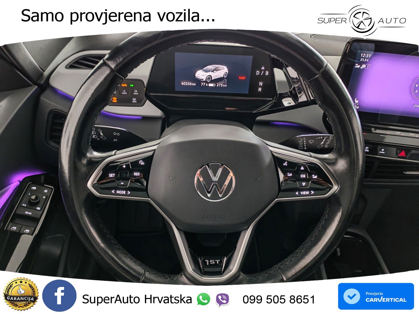 Volkswagen ID.3 Pro Performance 62 kWh (204 KS) LED+GR SJED+ACC