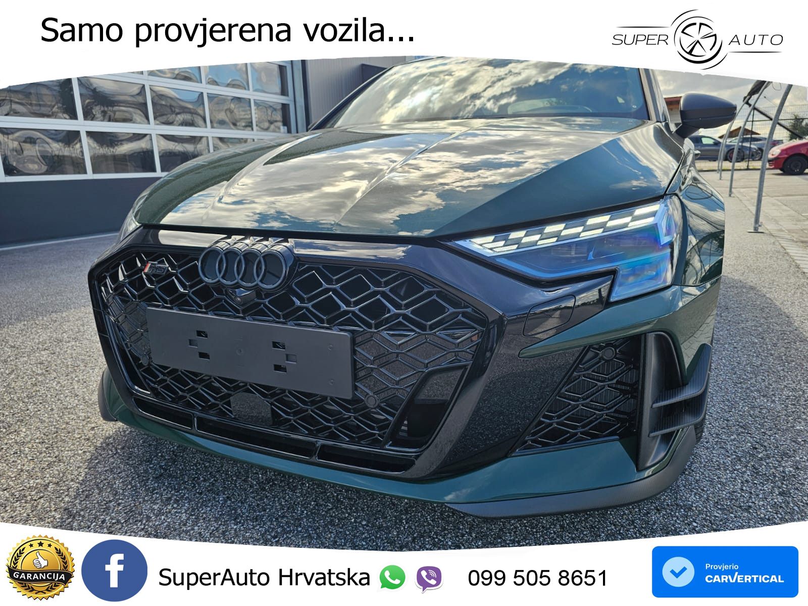 Audi RS3 Sedan 2.5 TFSI (400 KS) quattro S tronic LED+GR SJED+ACC