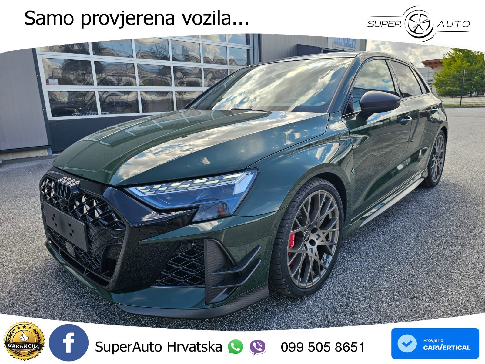 Audi RS3 Sedan 2.5 TFSI (400 KS) quattro S tronic LED+GR SJED+ACC
