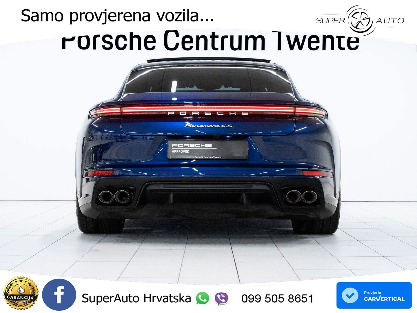 Porsche Panamera 4S 2.9 V6 (544 KS) E-Hybrid PDK LED+GR SJED+ACC