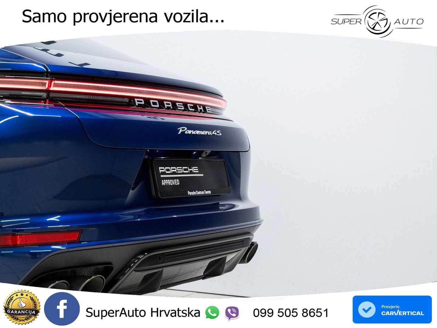 Porsche Panamera 4S 2.9 V6 (544 KS) E-Hybrid PDK LED+GR SJED+ACC
