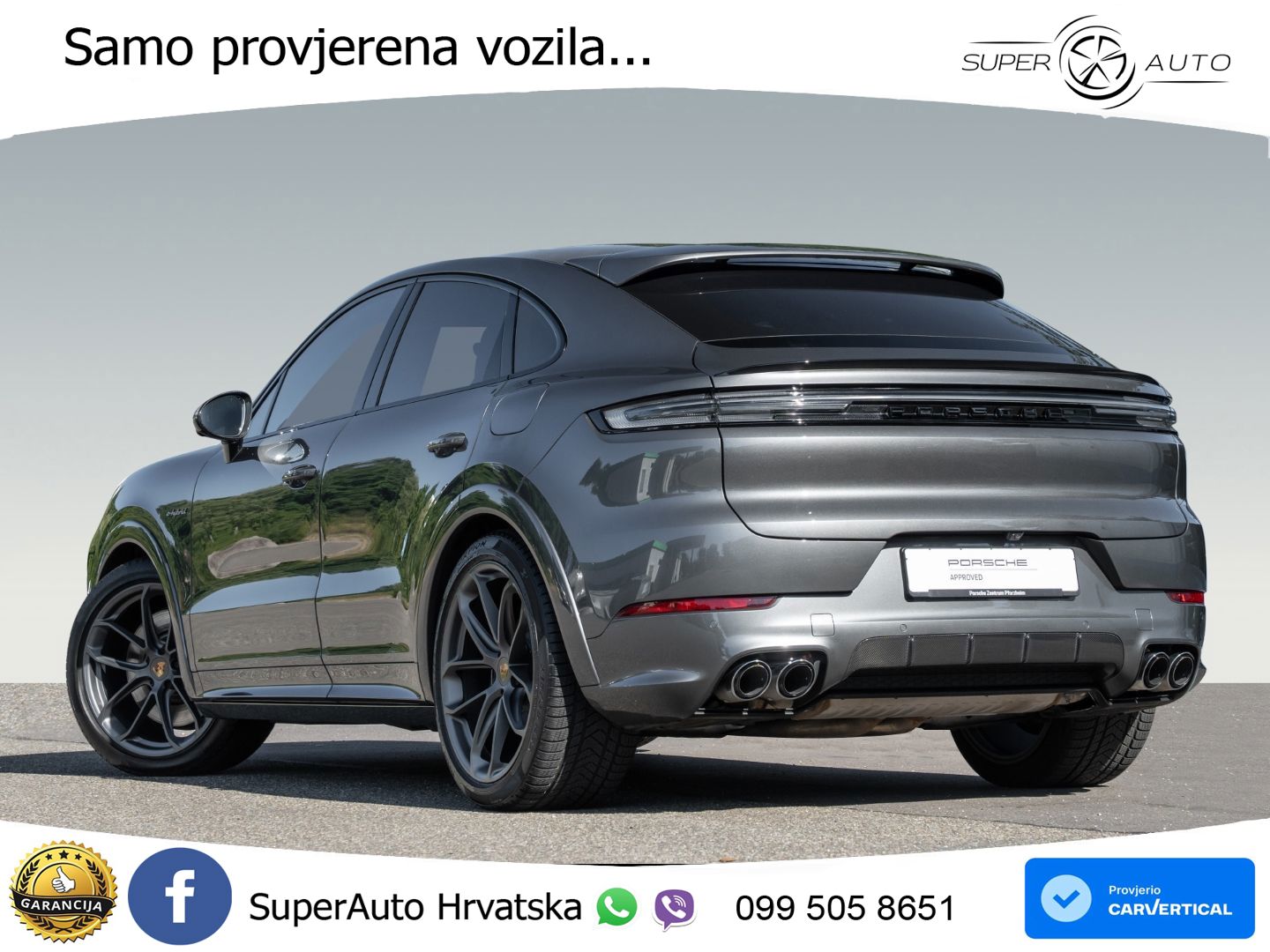 Porsche Cayenne Coupe S 3.0 V6 (519 KS) E-Hybrid Tiptronic S LED+GR SJED+ACC