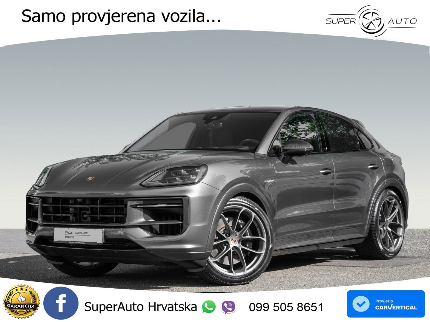 Porsche Cayenne Coupe S 3.0 V6 (519 KS) E-Hybrid Tiptronic S LED+GR SJED+ACC