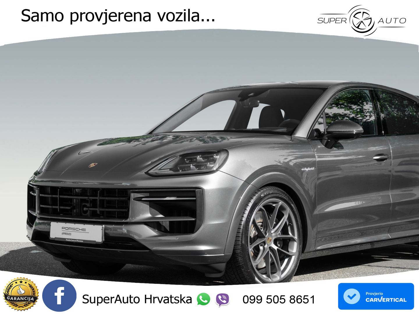Porsche Cayenne Coupe S 3.0 V6 (519 KS) E-Hybrid Tiptronic S LED+GR SJED+ACC