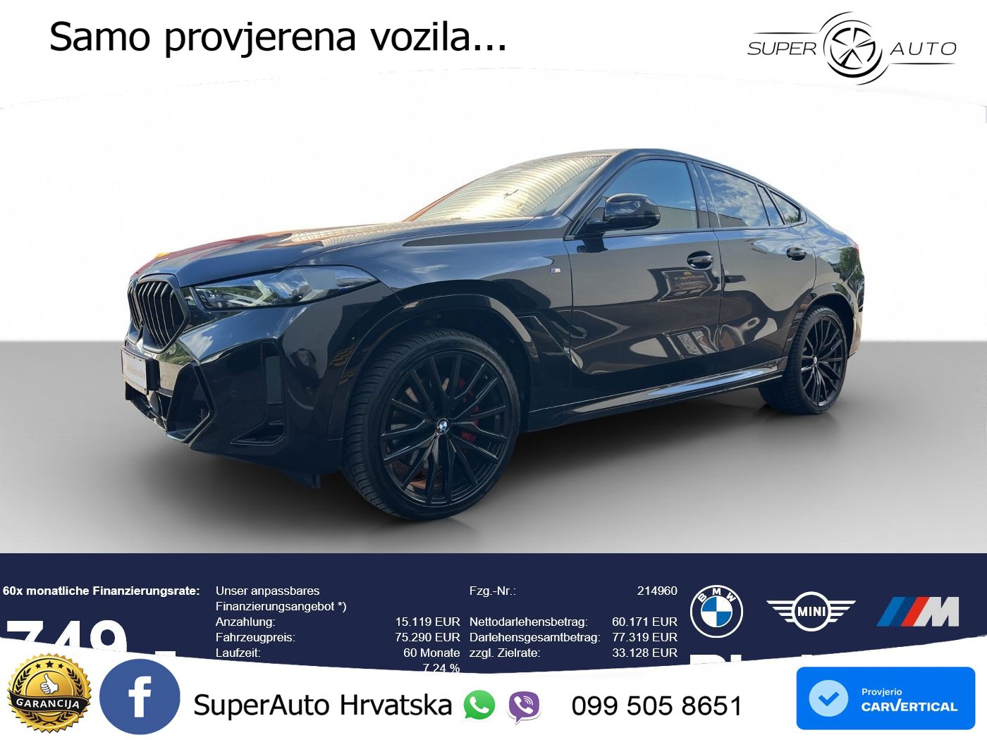 BMW X6 30d (298 KS) xDrive Steptronic M Sport LED+GR SJED+ACC
