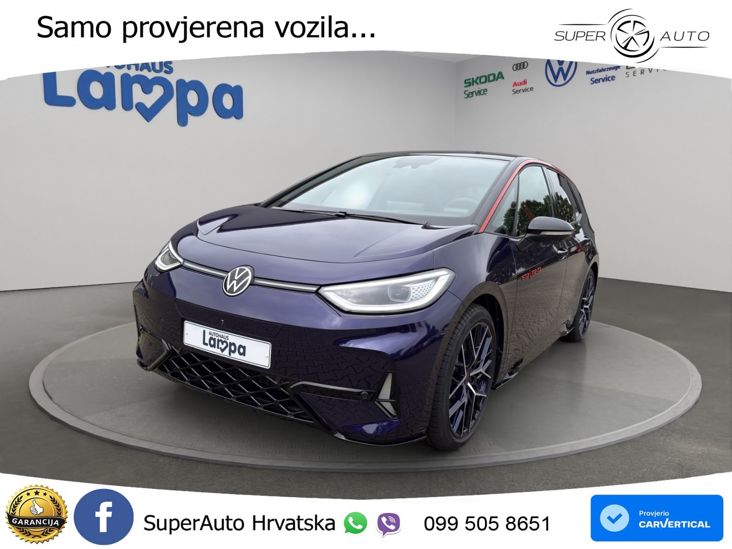 Volkswagen ID.3 GTX Performance 84 kWh (326 KS) LED+GR SJED+ACC
