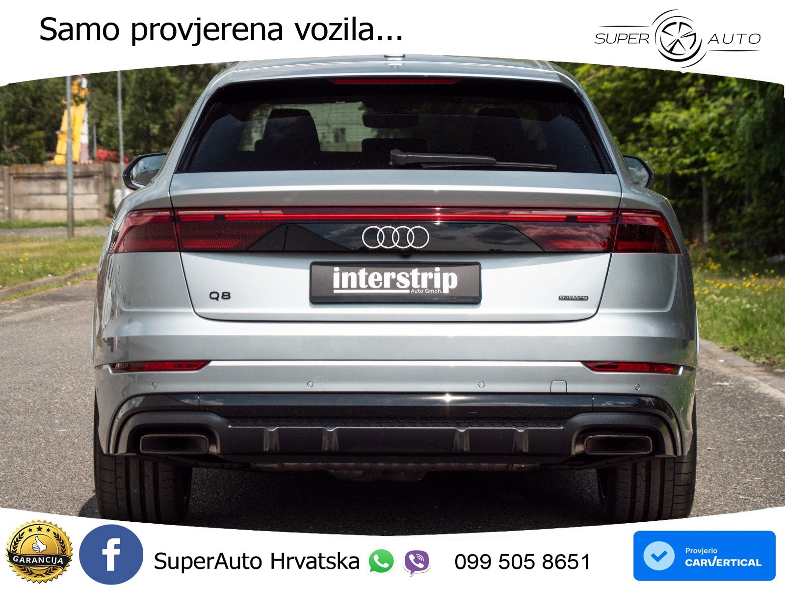 Audi Q8 60 TFSIe V6 (490 KS) quattro Tiptronic S line 489 KS LED+GR SJED+ACC