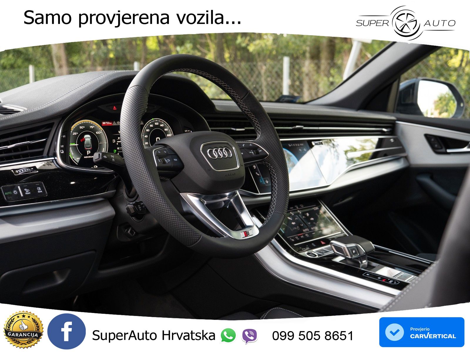 Audi Q8 60 TFSIe V6 (490 KS) quattro Tiptronic S line 489 KS LED+GR SJED+ACC