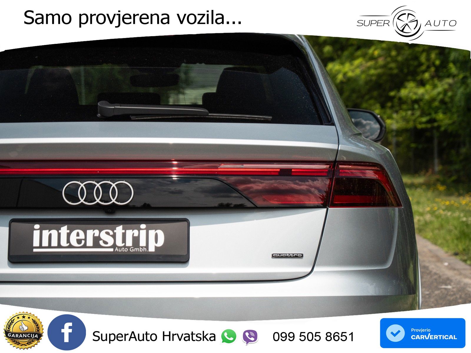 Audi Q8 60 TFSIe V6 (490 KS) quattro Tiptronic S line 489 KS LED+GR SJED+ACC