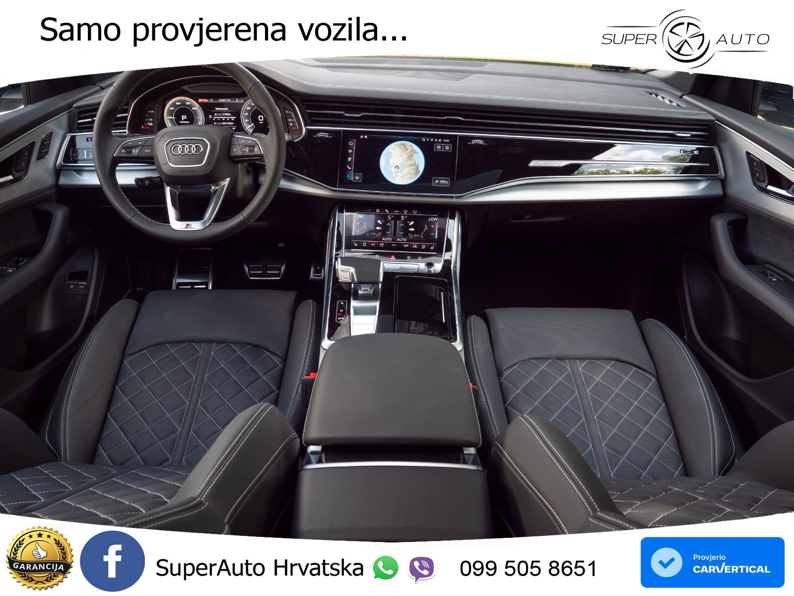 Audi Q8 60 TFSIe V6 (490 KS) quattro Tiptronic S line 489 KS LED+GR SJED+ACC