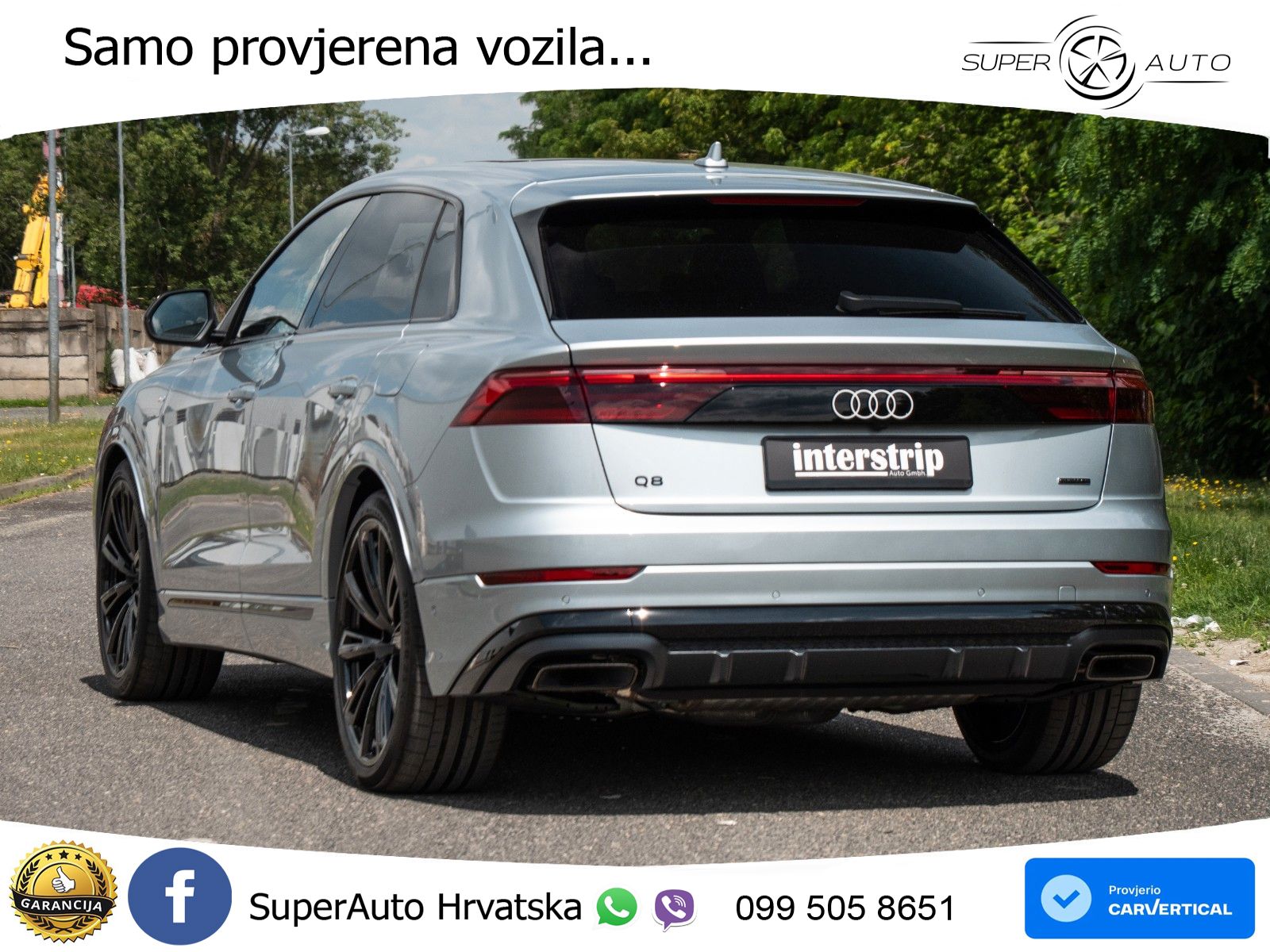 Audi Q8 60 TFSIe V6 (490 KS) quattro Tiptronic S line 489 KS LED+GR SJED+ACC