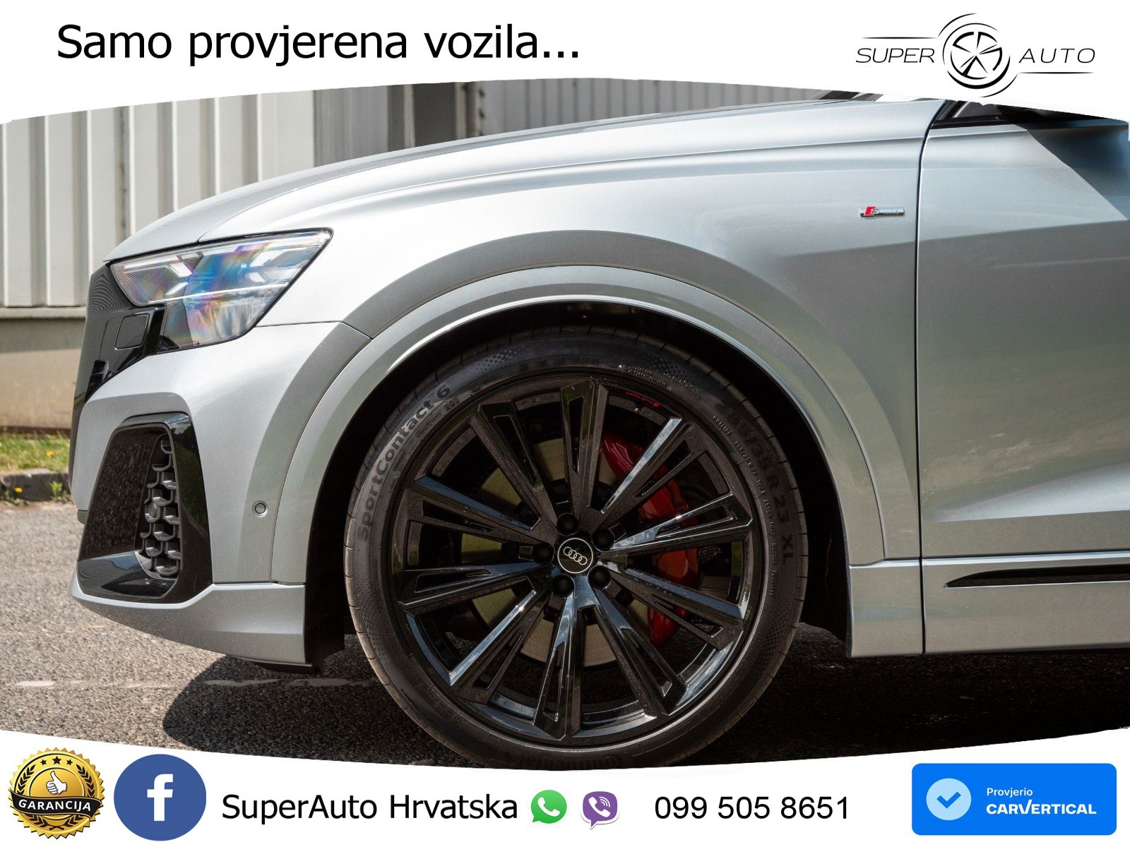 Audi Q8 60 TFSIe V6 (490 KS) quattro Tiptronic S line 489 KS LED+GR SJED+ACC