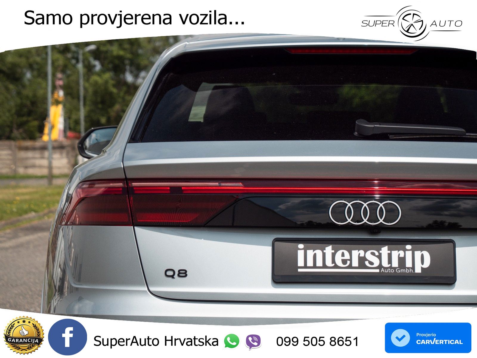 Audi Q8 60 TFSIe V6 (490 KS) quattro Tiptronic S line 489 KS LED+GR SJED+ACC