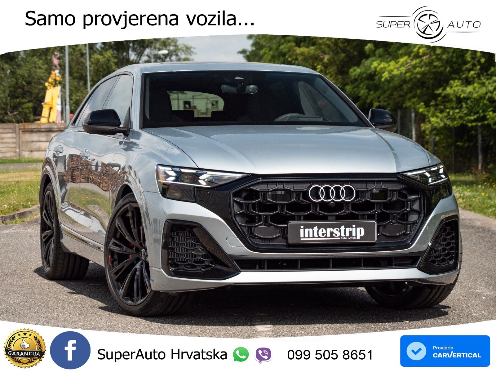 Audi Q8 60 TFSIe V6 (490 KS) quattro Tiptronic S line 489 KS LED+GR SJED+ACC