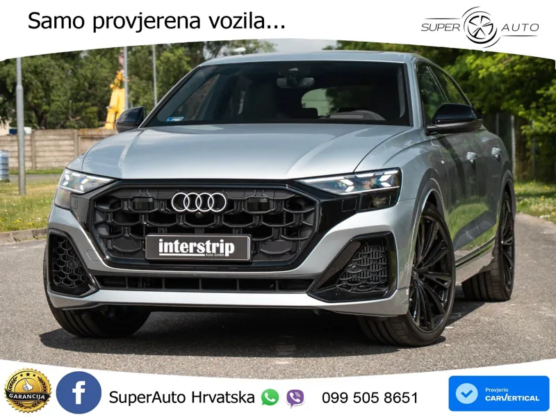 Audi Q8 60 TFSIe V6 (490 KS) quattro Tiptronic S line 489 KS LED+GR SJED+ACC
