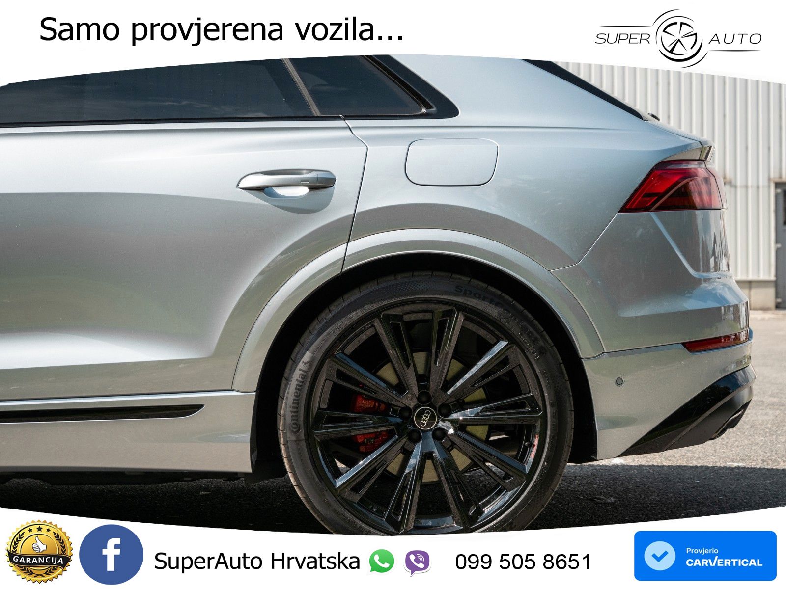Audi Q8 60 TFSIe V6 (490 KS) quattro Tiptronic S line 489 KS LED+GR SJED+ACC