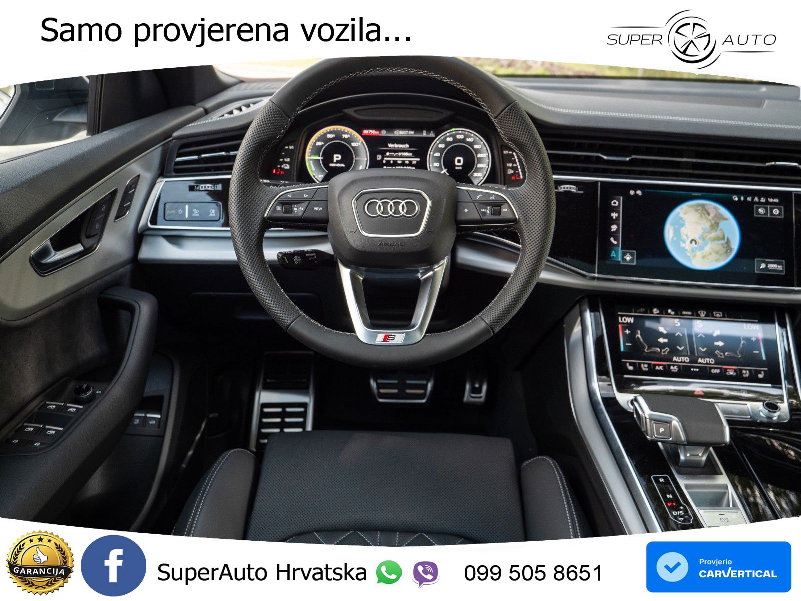 Audi Q8 60 TFSIe V6 (490 KS) quattro Tiptronic S line 489 KS LED+GR SJED+ACC