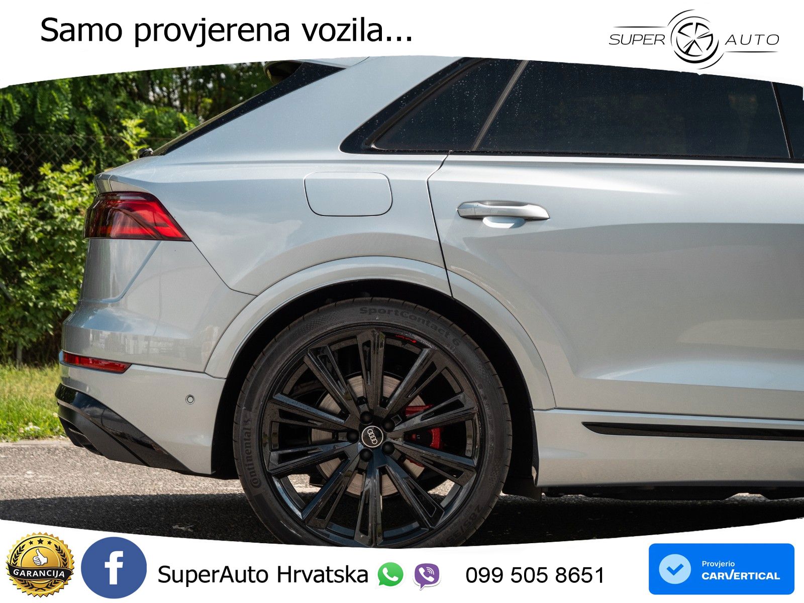 Audi Q8 60 TFSIe V6 (490 KS) quattro Tiptronic S line 489 KS LED+GR SJED+ACC