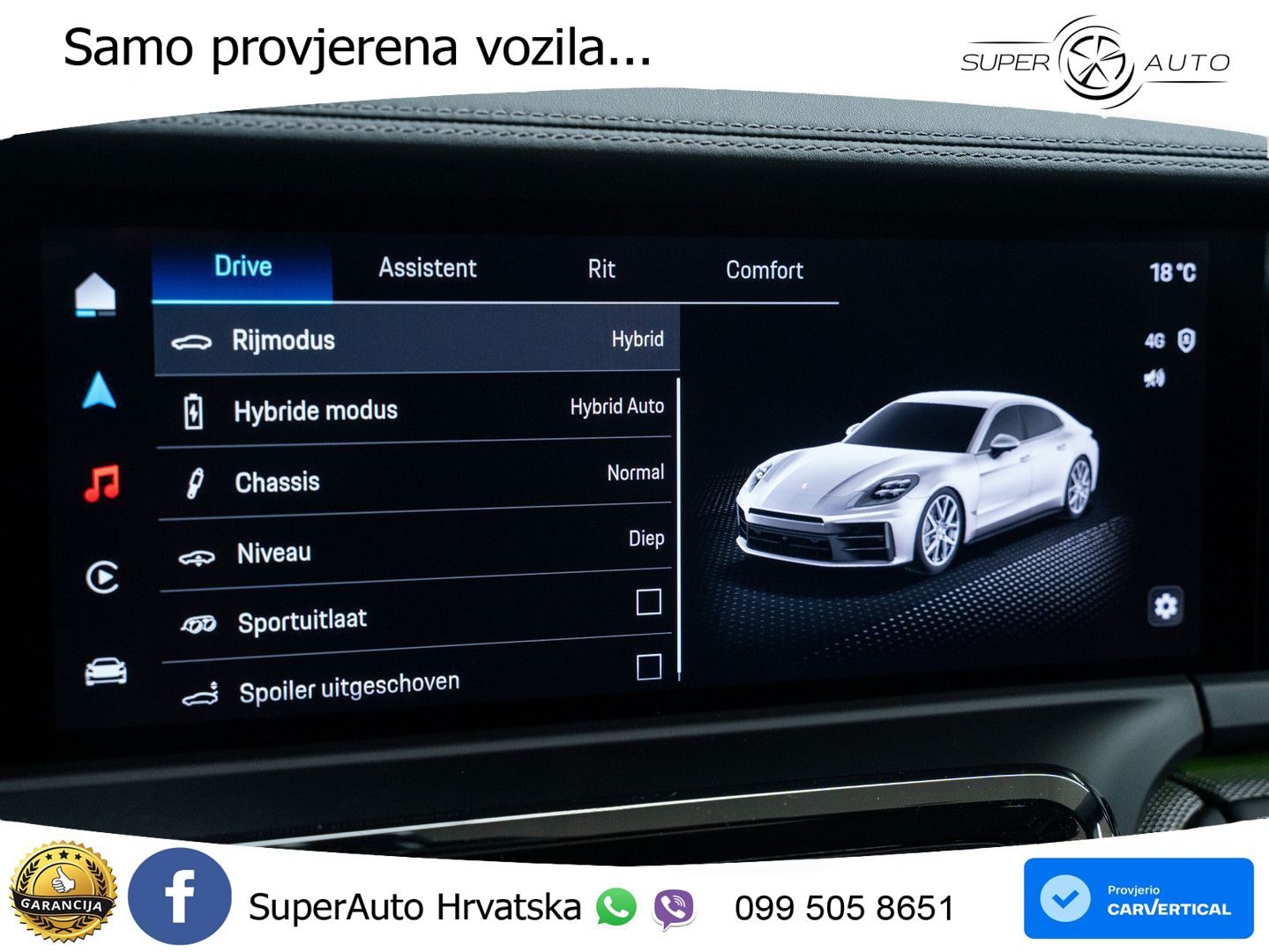 Porsche Panamera 4 2.9 V6 (470 KS) E-Hybrid PDK MATRIX+GR SJED+KAM