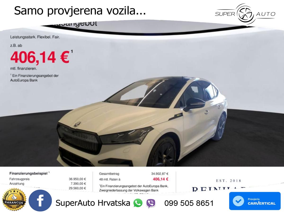 Škoda Enyaq Coupe iV RS 82 kWh (299 KS) AWD Lounge LED+GR SJED+ACC